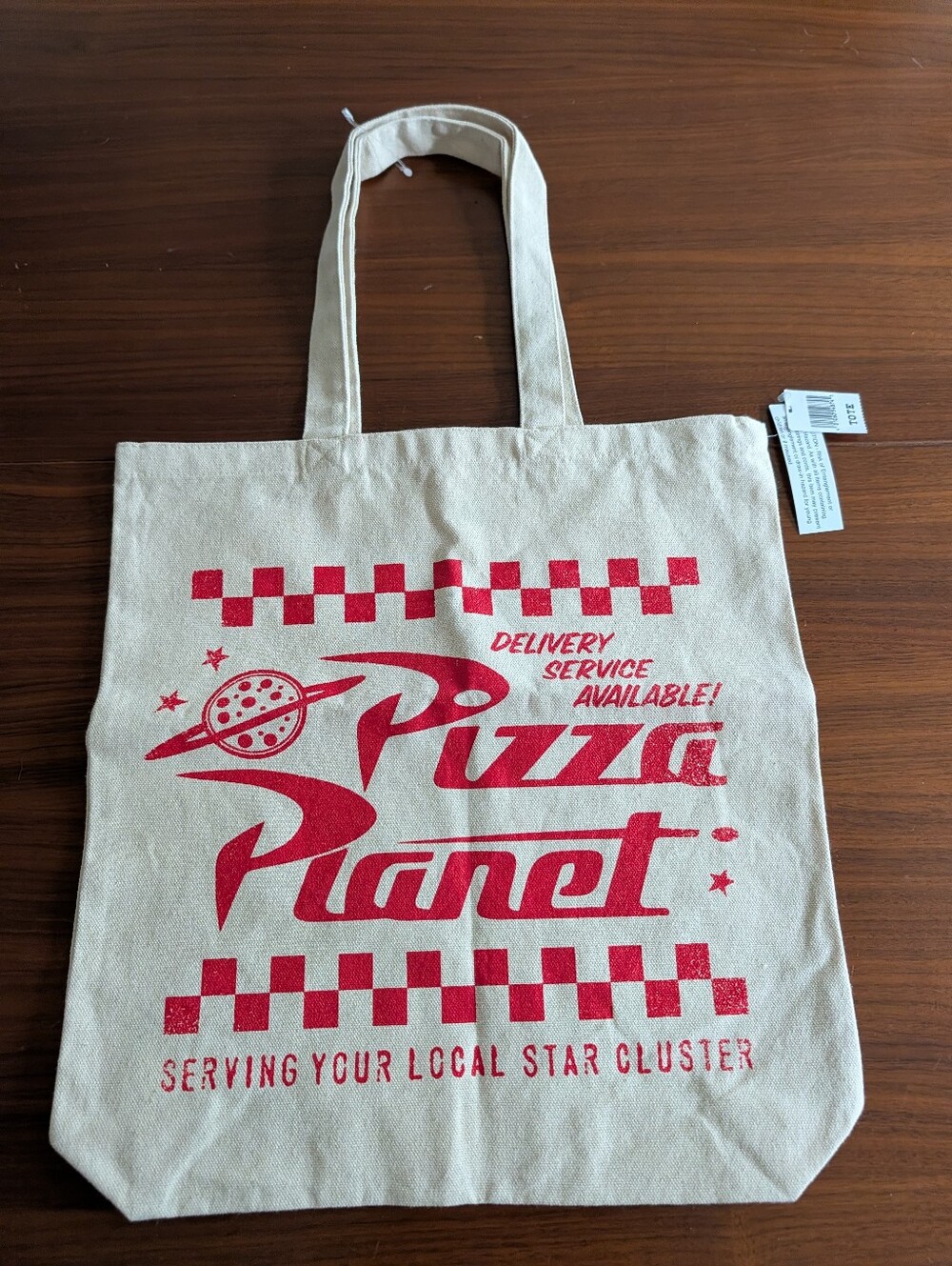 2026 Disney Parks Pizza Planet Bag Canvas Tote New Toy Story